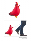 Airwalker: Form, laufendes Huhn, 63*42 cm