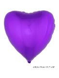 Folienballon: Herzform, lila, 80*75 cm